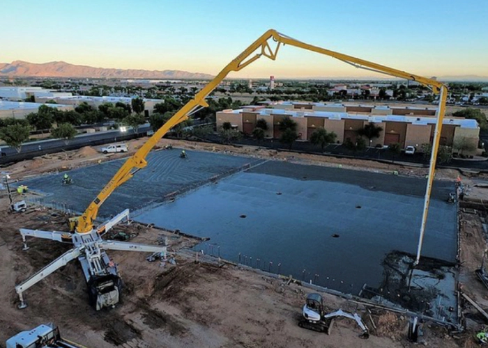 aerial view of a site work